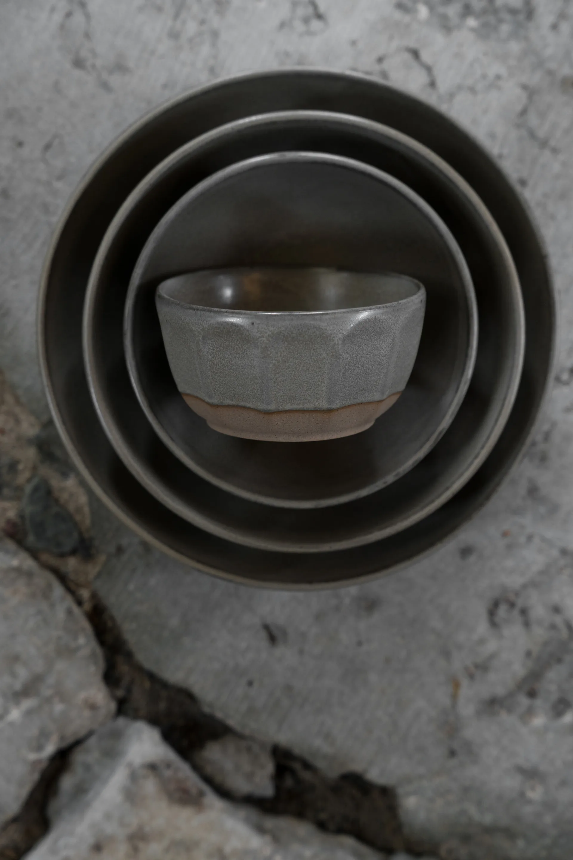 Ernst bowl stoneware, Grey-nature, Ø12 cm ERNST