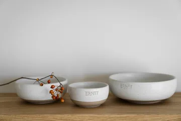 Ernst bowl - White-natural base, Ø11 cm - ERNST