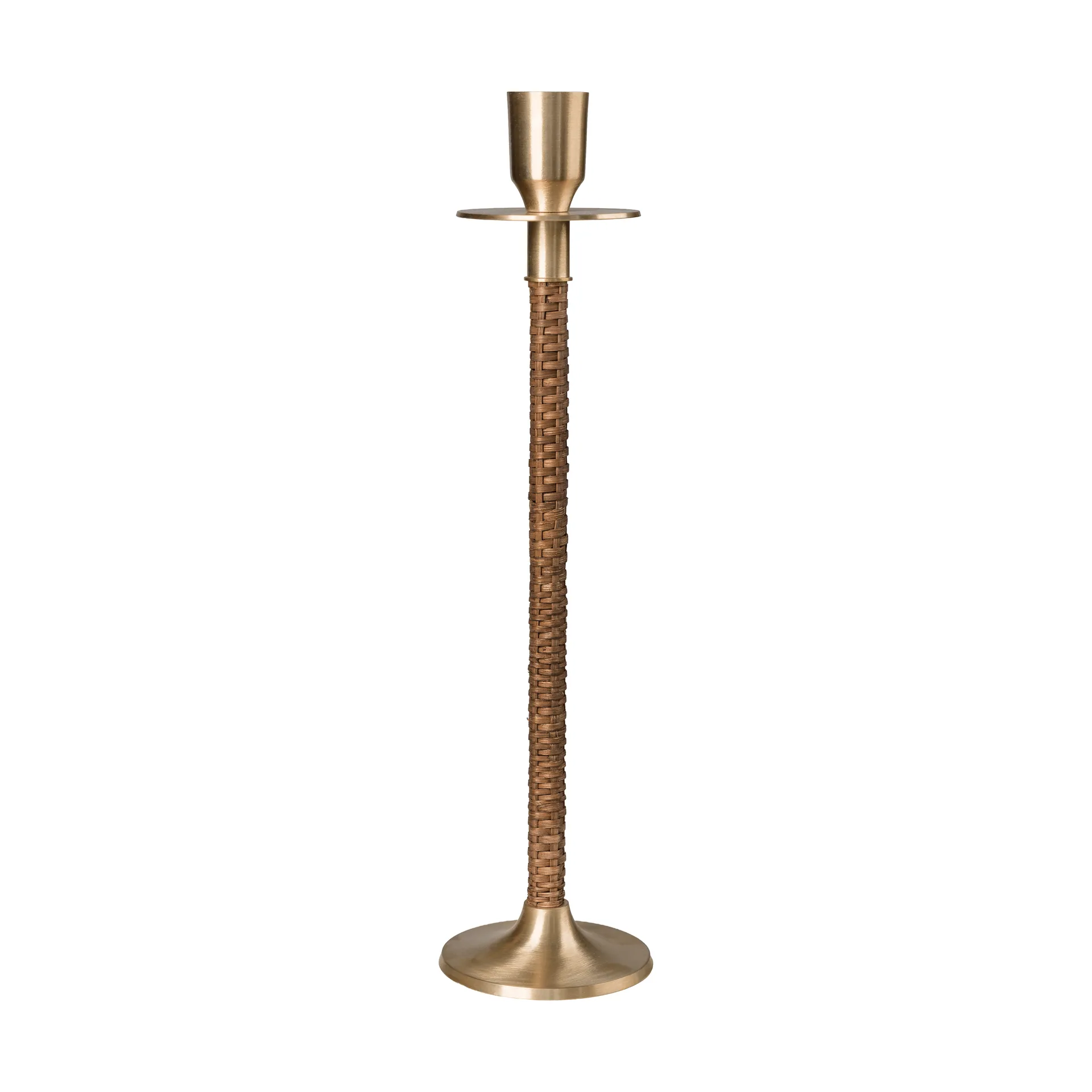 Ernst braided candleholder, Brass, Ø8x30 cm ERNST
