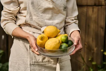 Ernst cotton apron - Natural - ERNST