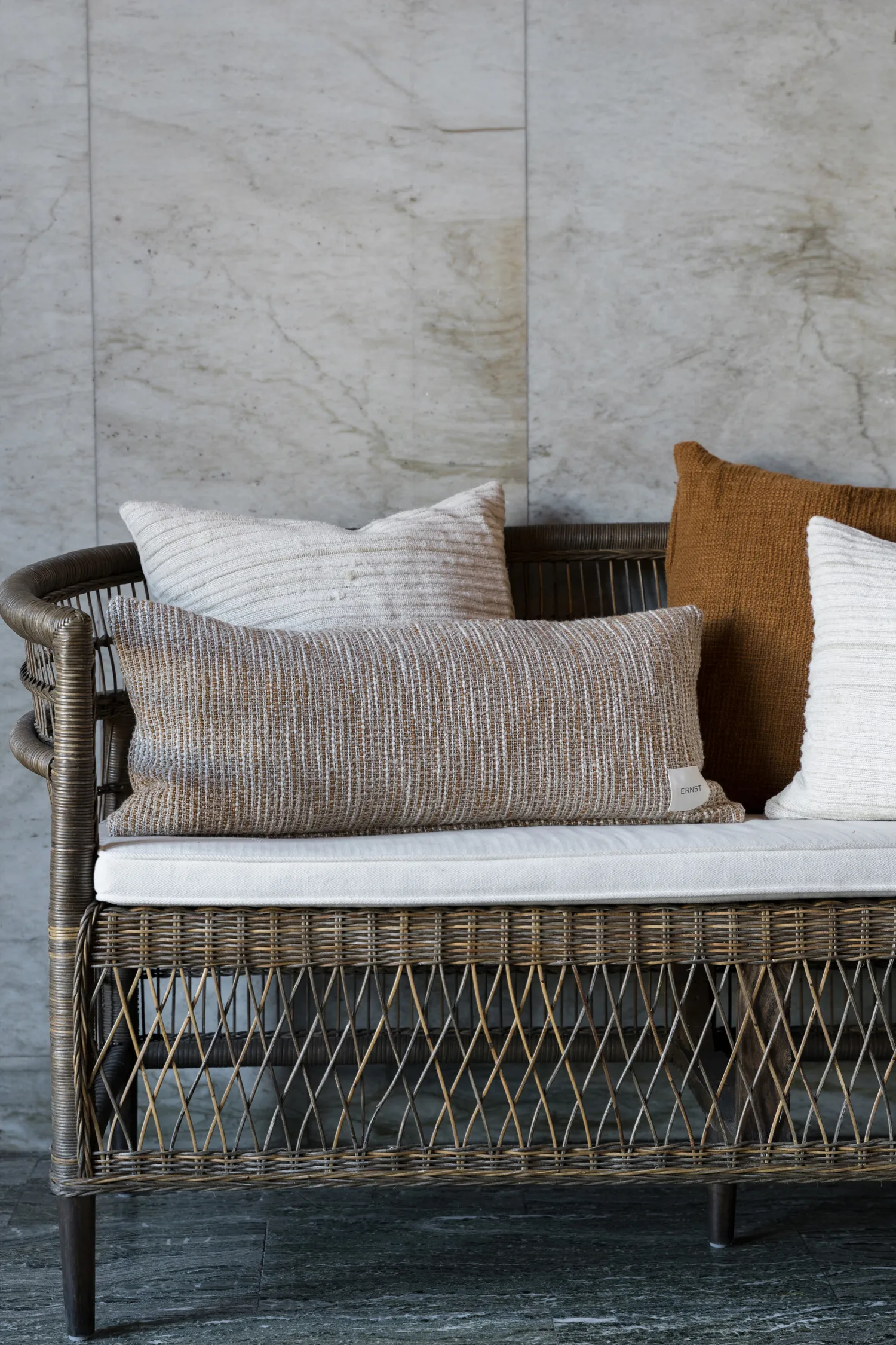 Ernst cushion cover with texture, Natural, 40x60 cm ERNST