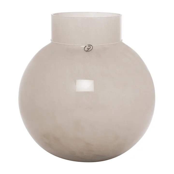 Ernst glass vase round beige - H25 cm Ø24 cm - ERNST