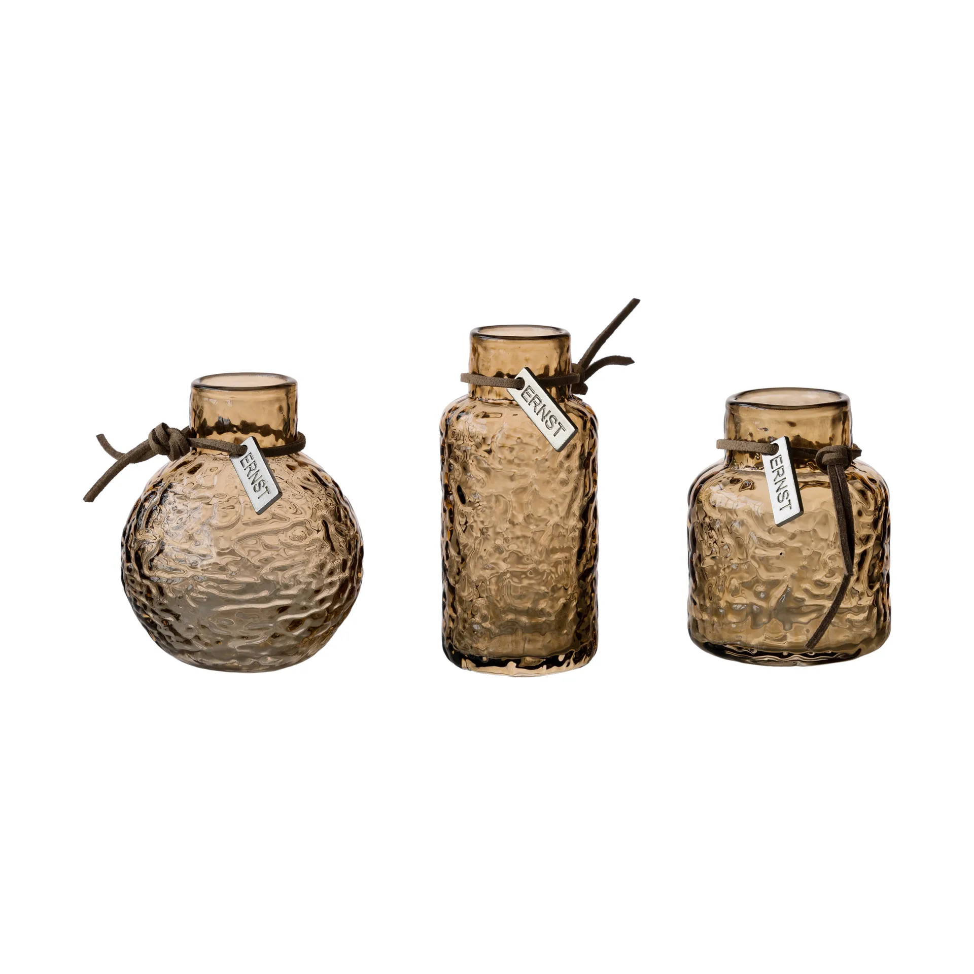 Ernst patterned vase gift set 3 pieces, Amber ERNST