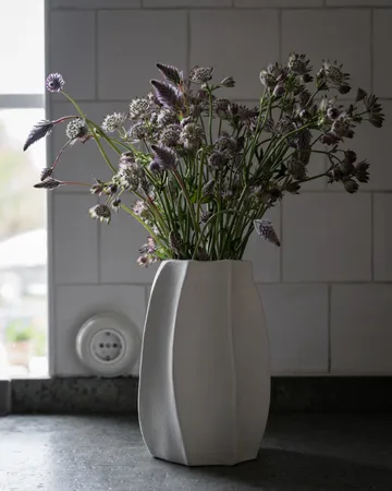 Ernst stoneware vase Ø15x23 cm - Natural white - ERNST
