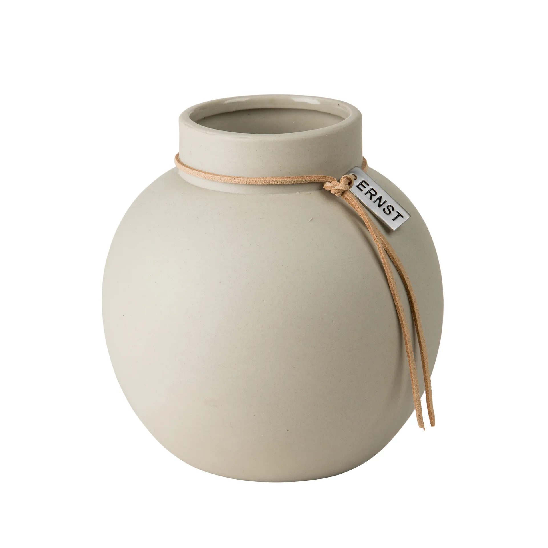 Ernst vase stoneware nature, 14 cm ERNST