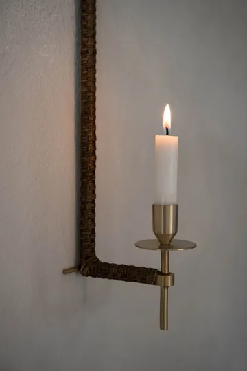 Ernst wall candle holder woven - Brass, 47 cm - ERNST