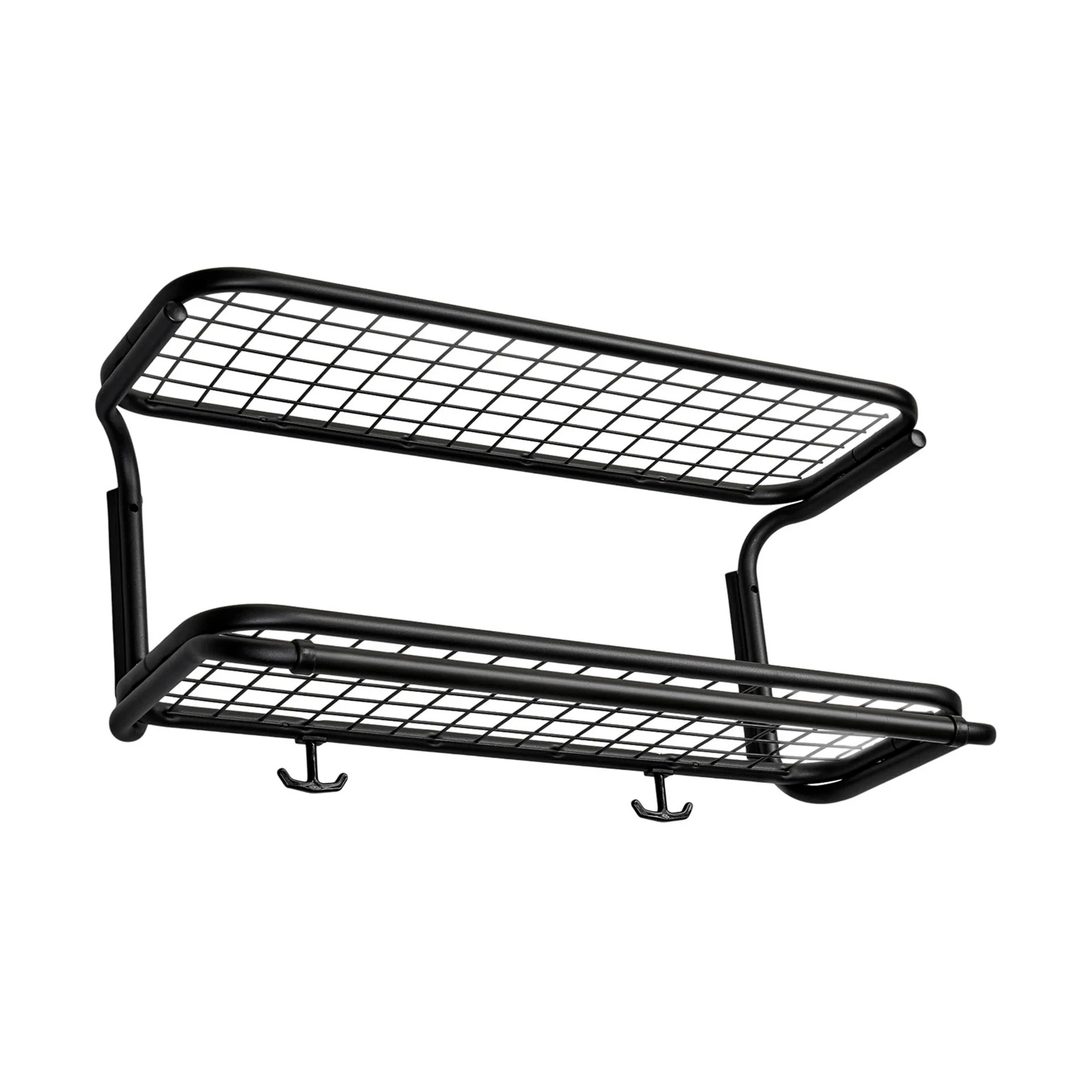 Classic 650 hat shelf, Black/black, 2 levels, 50 cm Essem Design