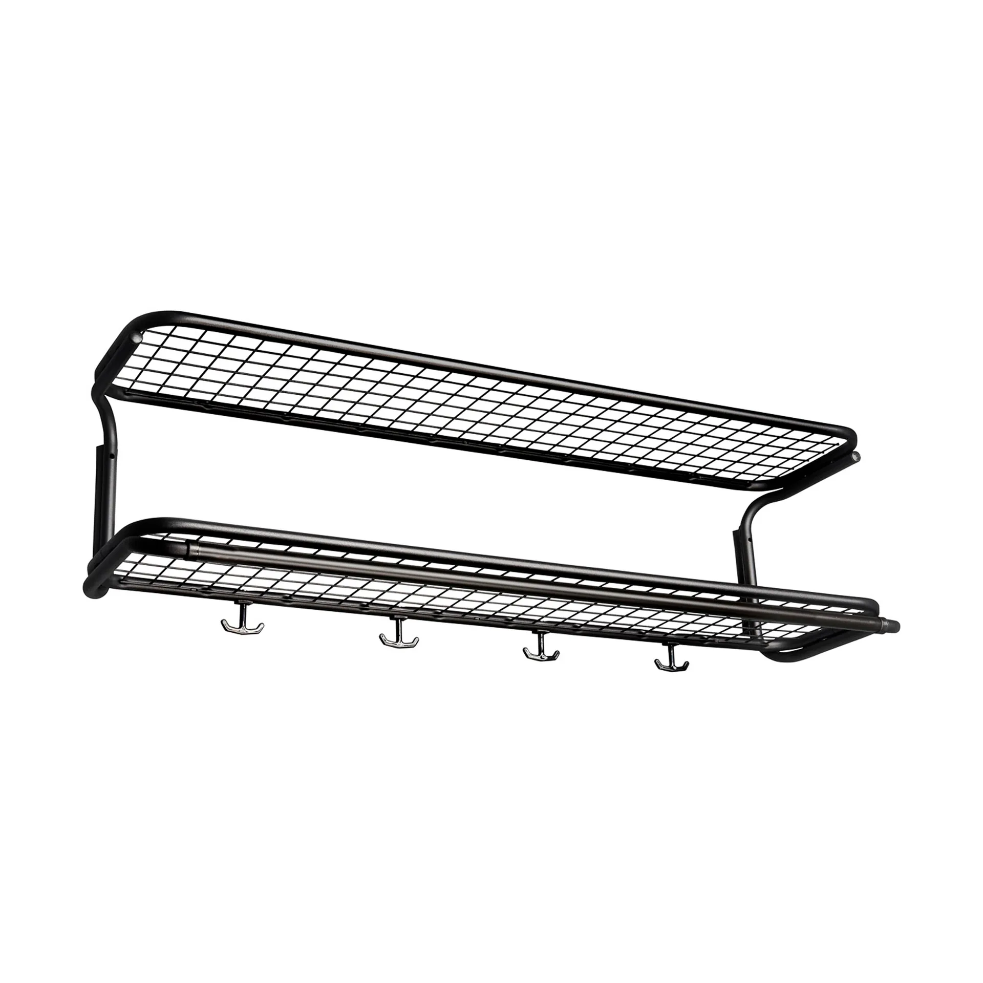 Classic 650 hat shelf, Black/black, 2 levels, 90 cm Essem Design