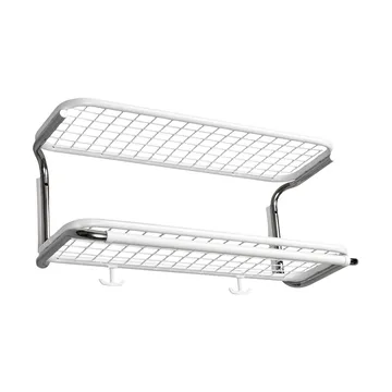 Classic 650 hat shelf - White/chrome, 2 levels, 60 cm - Essem Design