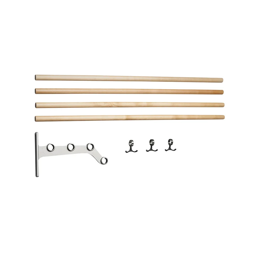 Nostalgi 291 add-on hat shelf, Birch, aluminium stand Essem Design