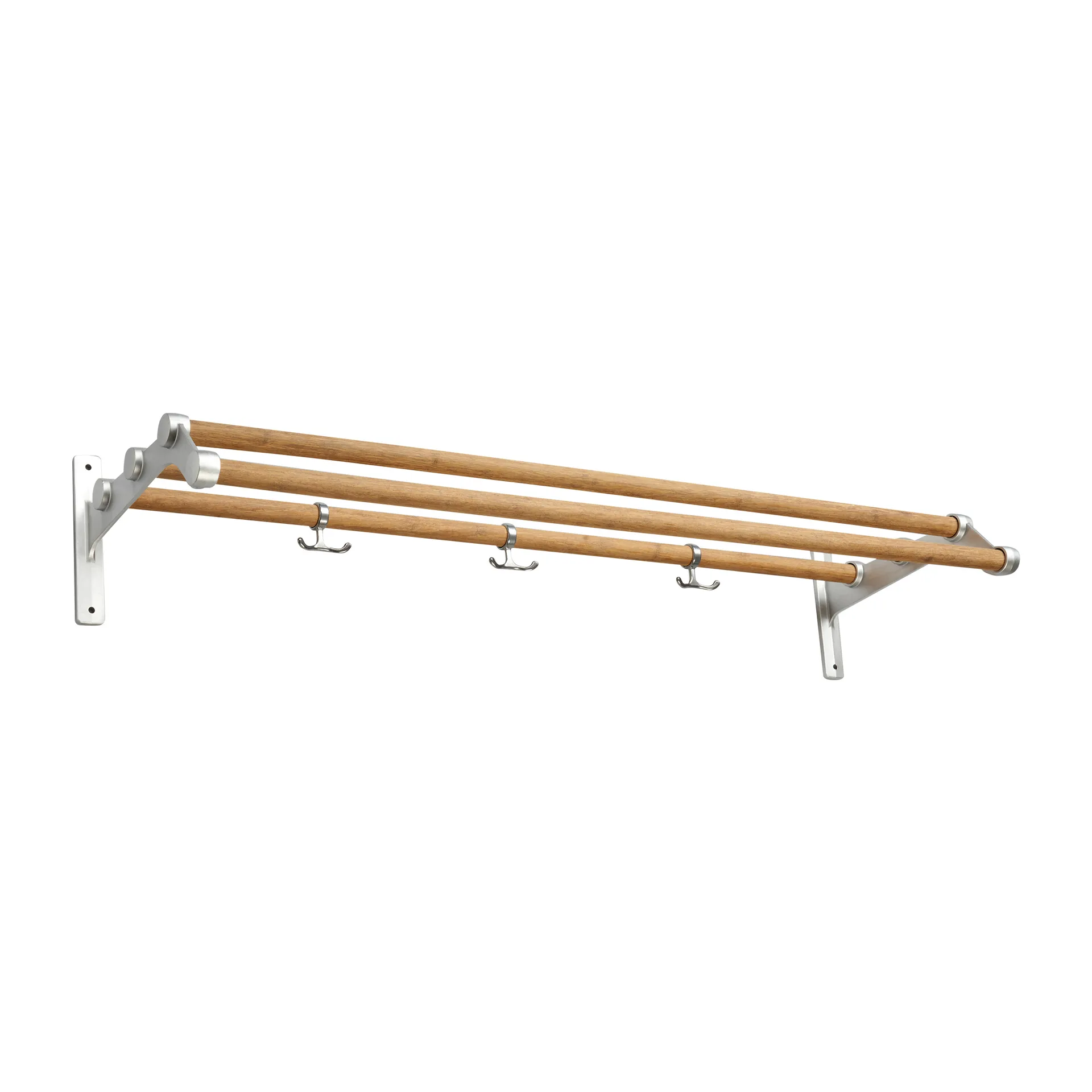 Nostalgi 291 hat shelf 100 cm, Bambu-aluminum Essem Design