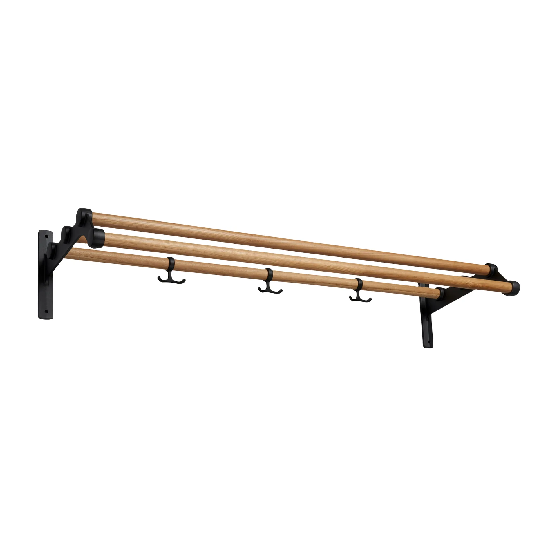 Nostalgi 291 hat shelf 100 cm, Oak -black Essem Design