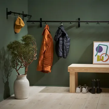Nostalgi Hook rack - Copper, black stand - Essem Design