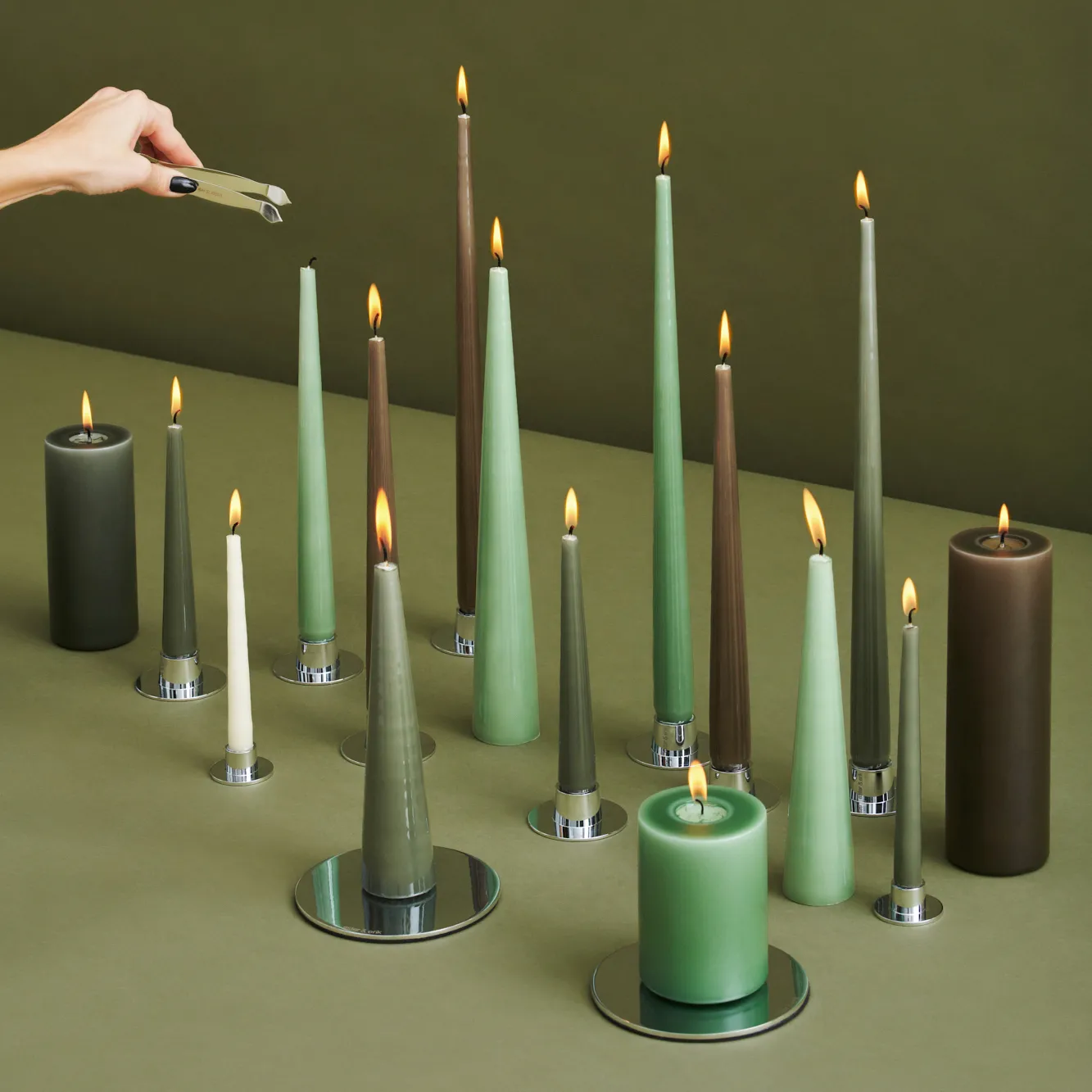 ester & erik light 4-pack lacquered, eucalyptus, 42 cm ester & erik