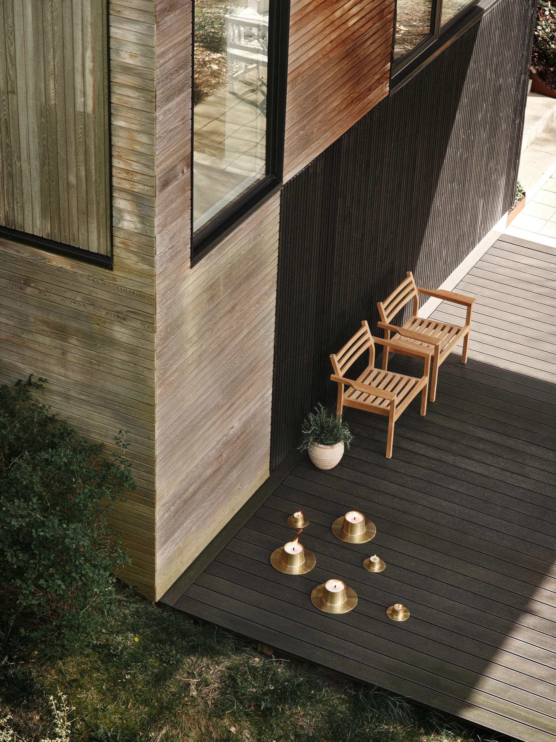 ester & erik outdoor candle holder small Ø16 cm, Gold ester & erik