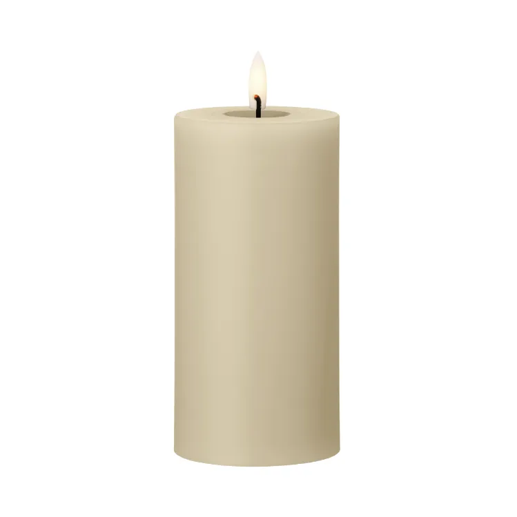 ester & erik pillar candle LED, 14 Pale ginger, 15 cm ester & erik