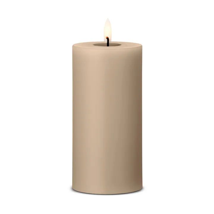 ester & erik pillar candle LED - 18 Nougat Note, 15 cm - ester & erik