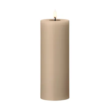 ester & erik pillar candle LED - 18 Nougat Note, 20 cm - ester & erik