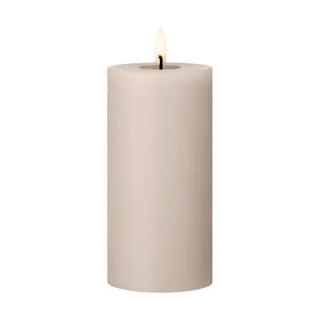 ester & erik pillar candle LED - 22 Linen Grey, 15 cm - ester & erik