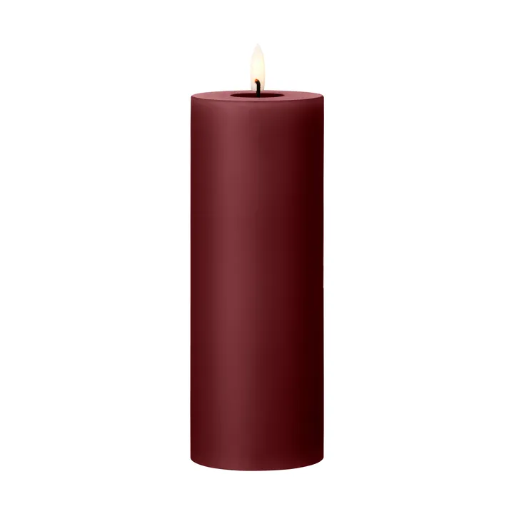 ester & erik pillar candle LED - 44/2 Deep Wine, 20 cm - ester & erik