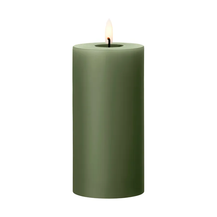 ester & erik pillar candle LED - 70 Green Soil, 15 cm - ester & erik