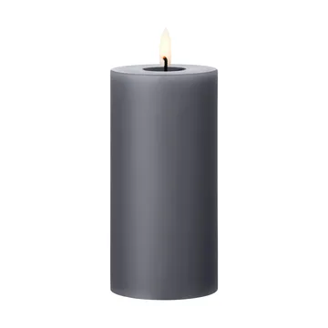 ester & erik pillar candle LED - 74 Dark Slate, 15 cm - ester & erik