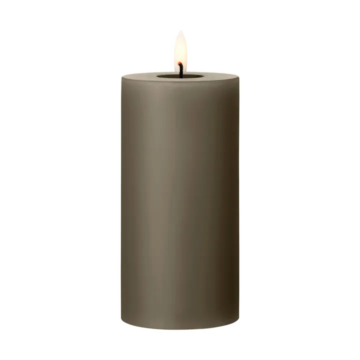 ester & erik pillar candle LED - 77 Caviar, 15 cm - ester & erik
