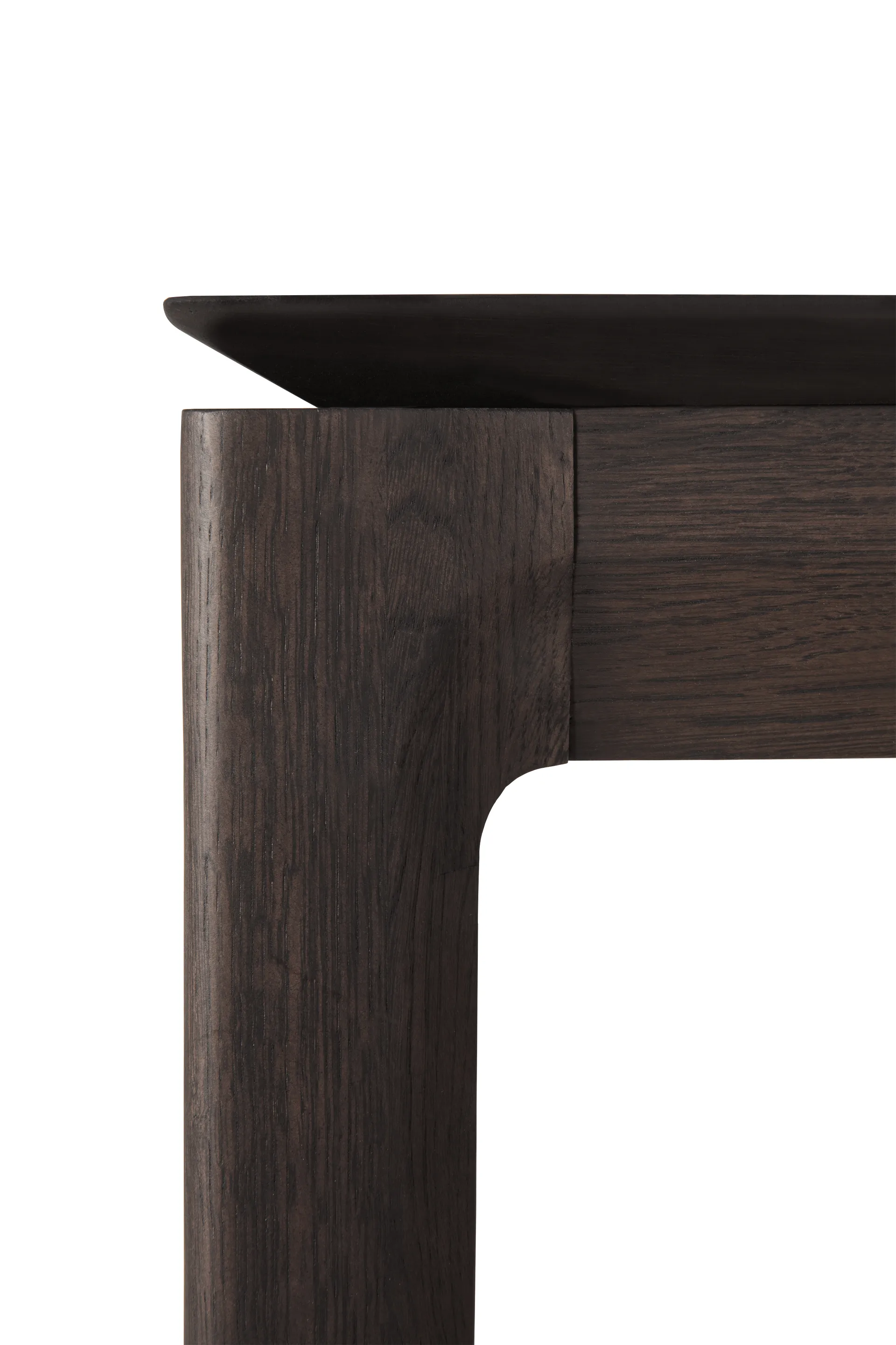 Beech extendable dining table, Black lacquered oak, 100x200/300 cm Ethnicraft