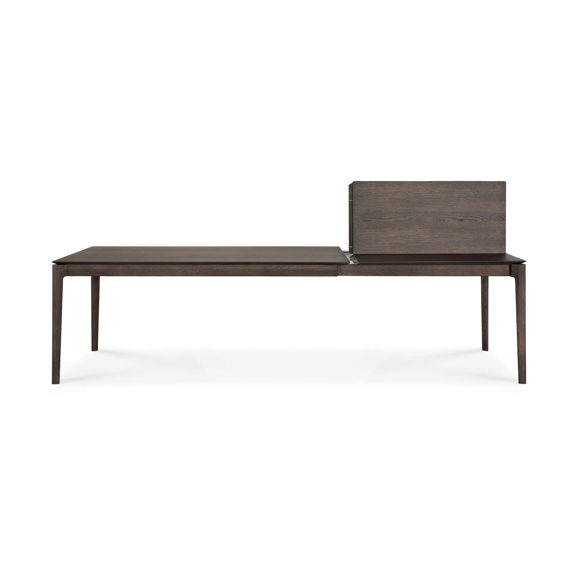 Beech extendable dining table, Brown-lacquered oak, 100x180/280 cm Ethnicraft