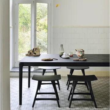 Bok dining table 200x95 cm - Black stained oak - Ethnicraft