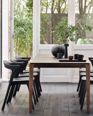Bok dining table 240x100 cm - Lacquered teak brown - Ethnicraft