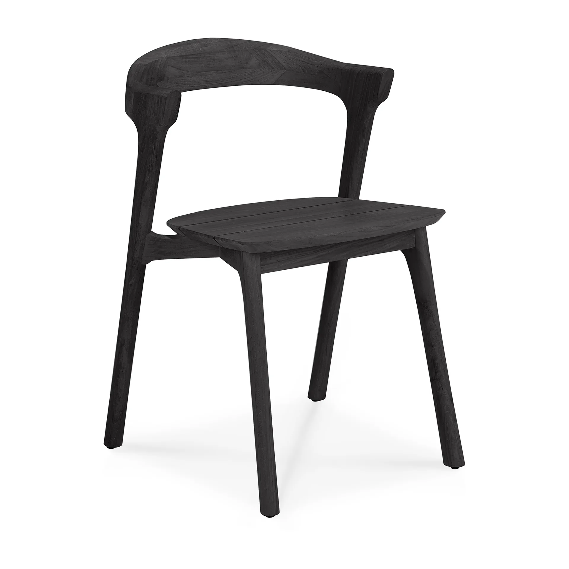 Bok outdoor chair, Black-stained teak Ethnicraft