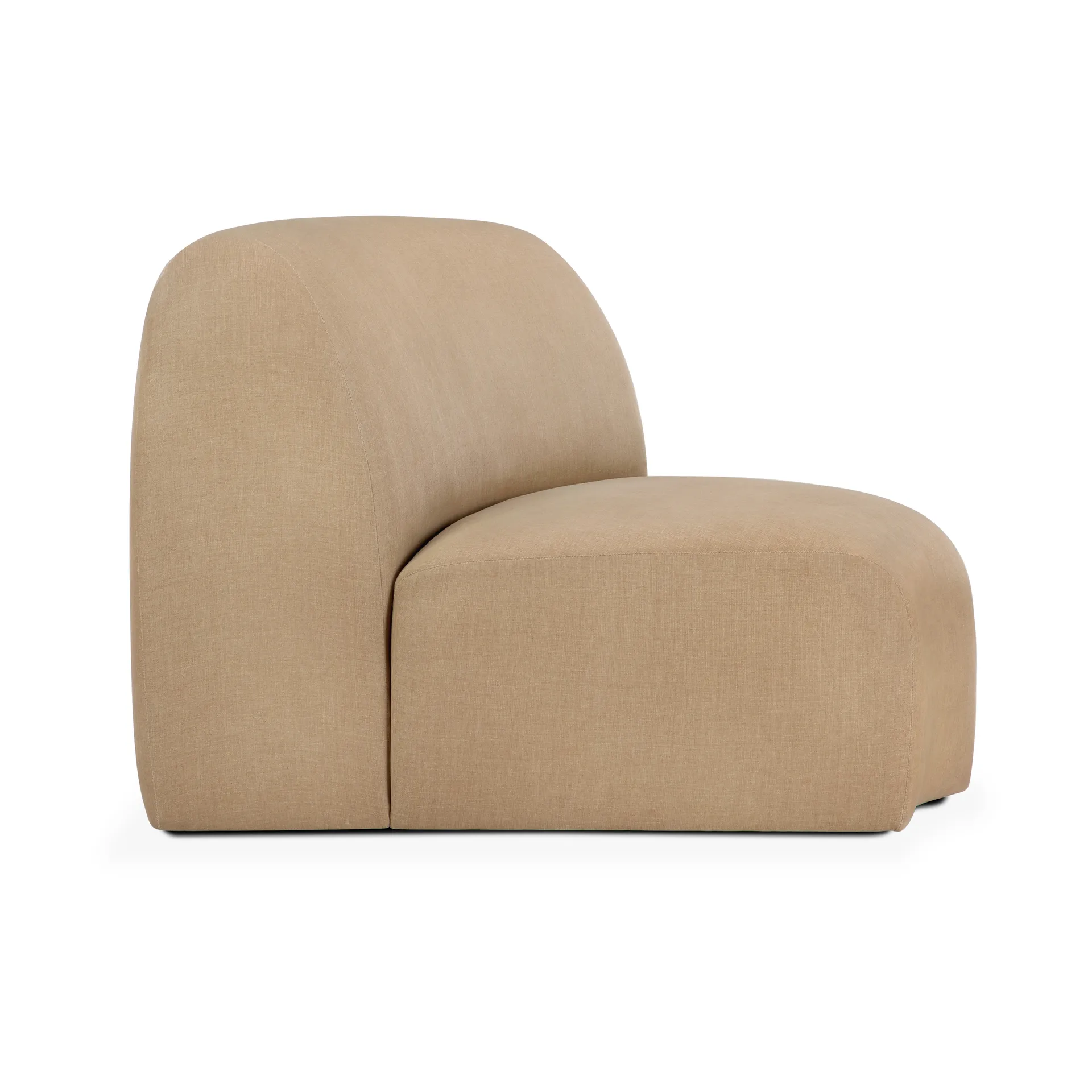 Bulky modular sofa 45° corner module, Light sepia Ethnicraft