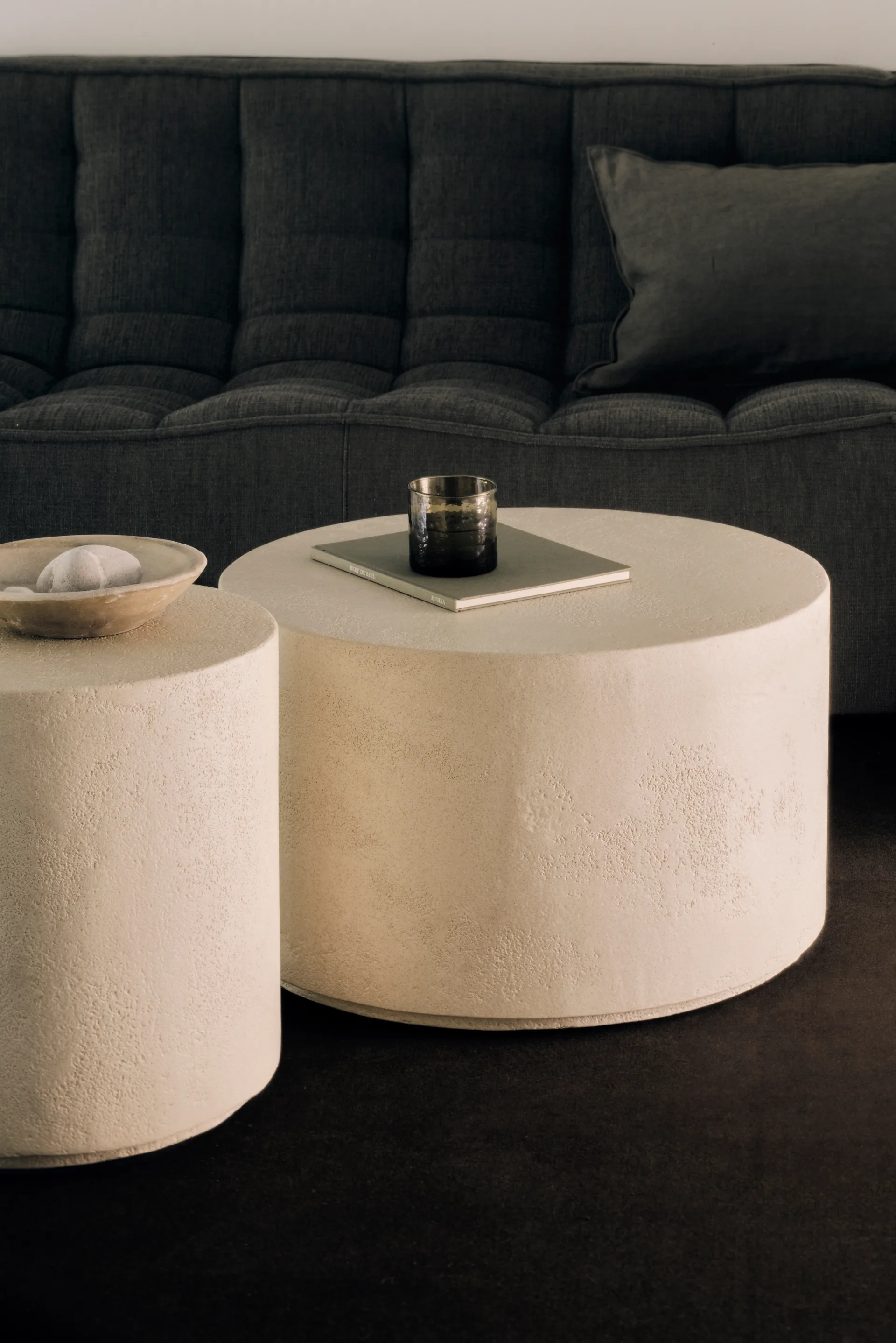 Elements side table Ø40 cm, Off white Ethnicraft