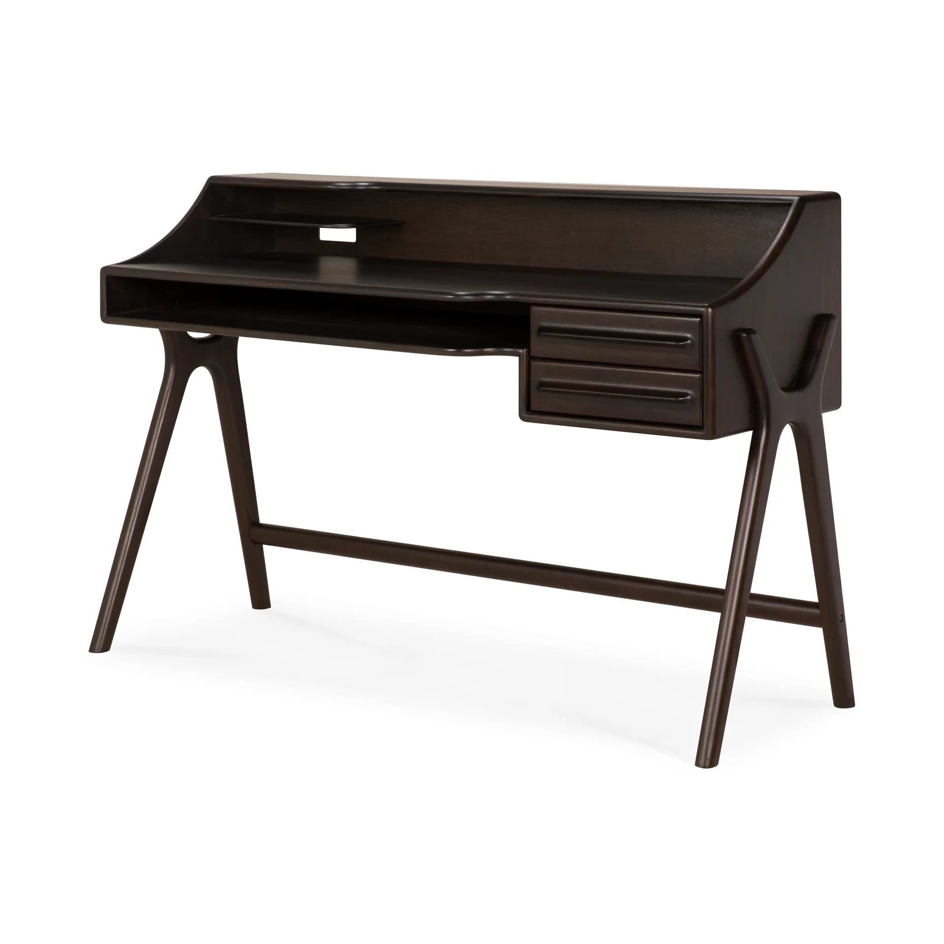 Flow desk, Rose brown mahogany, 140x55 cm Ethnicraft
