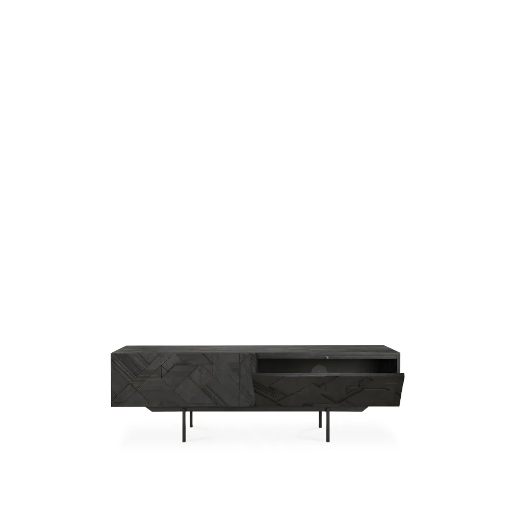 Graphic media cabinet, Black 162 cm Ethnicraft