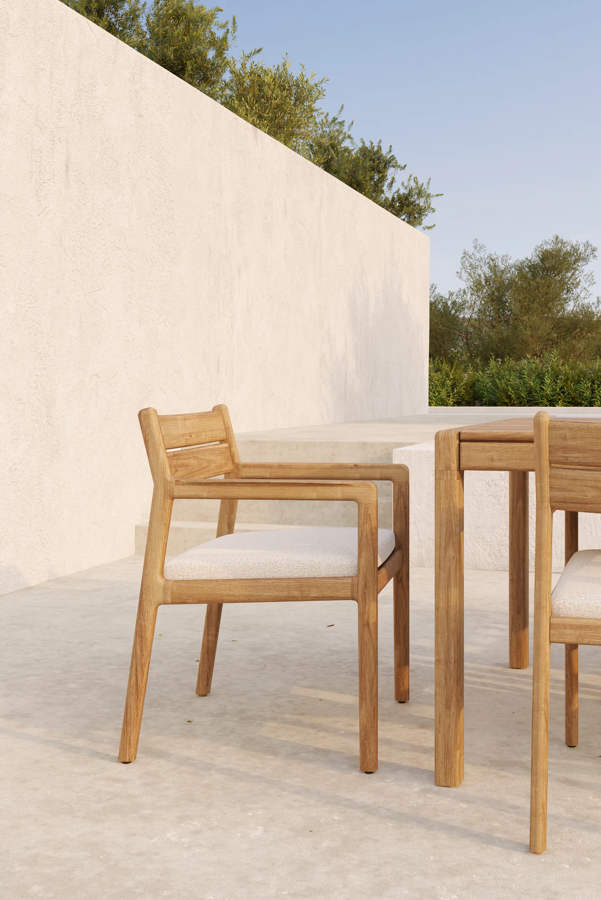 Jack Outdoor Dining armchair, Off-white Ethnicraft