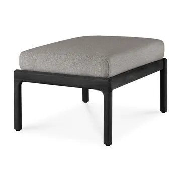 Jack outdoor footstool black stained teak - Mocha - Ethnicraft