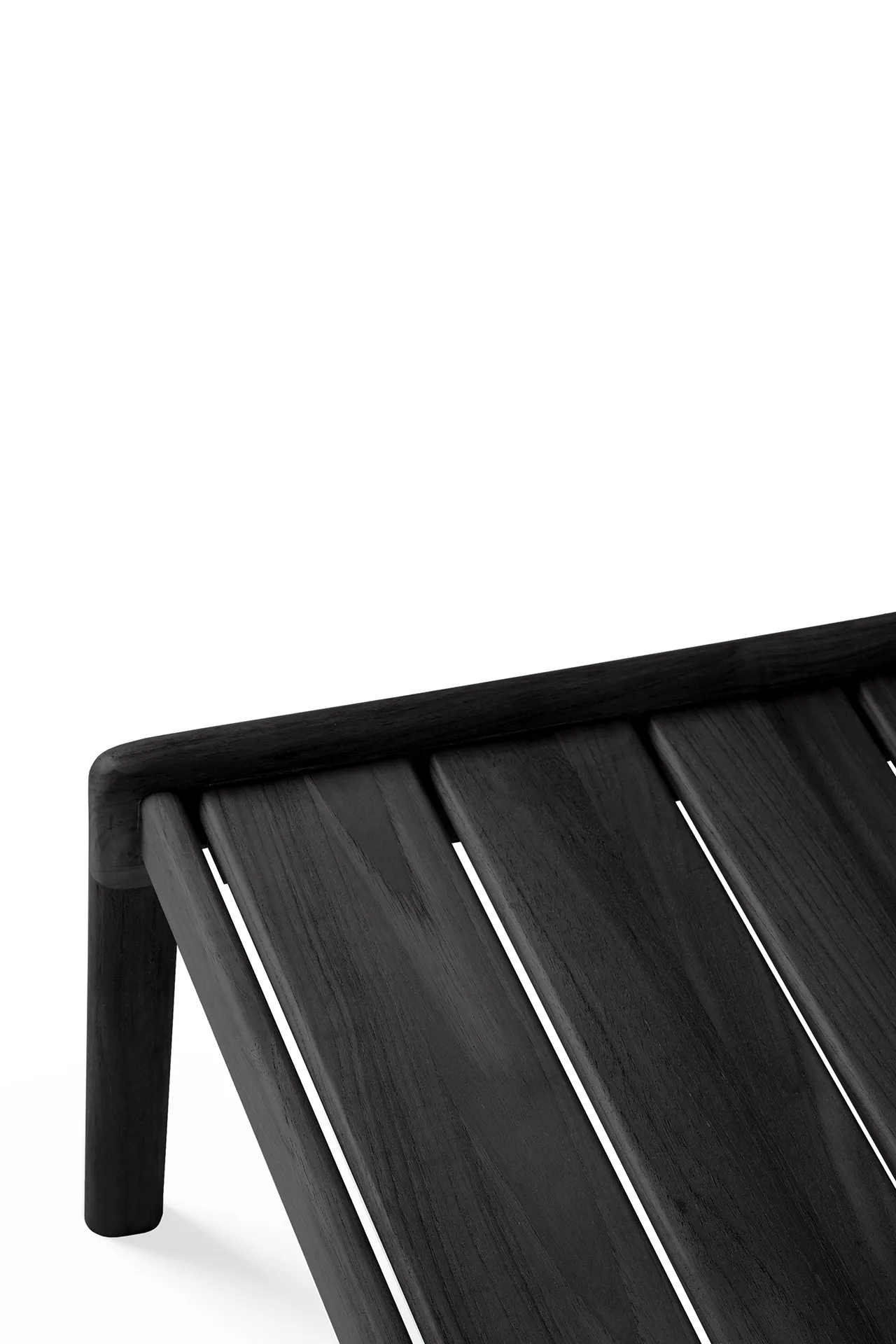 Jack outdoor side table black stained teak, 54x54 cm Ethnicraft