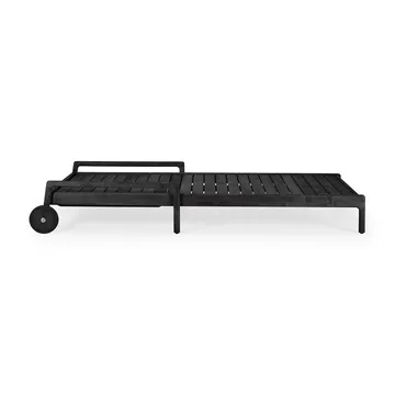 Jack outdoor sunbed black stained teak - Excl. cushion - Ethnicraft
