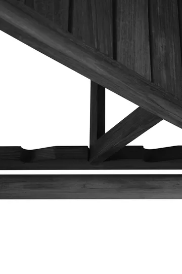 Jack outdoor sunbed black stained teak - Excl. cushion - Ethnicraft