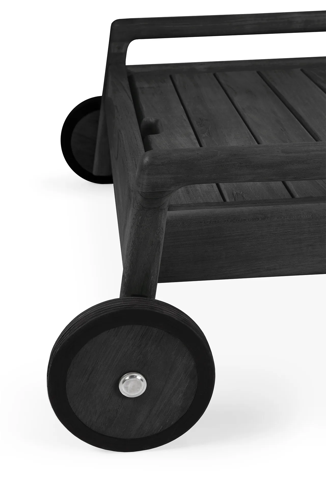 Jack outdoor sunbed black stained teak, Excl. cushion Ethnicraft