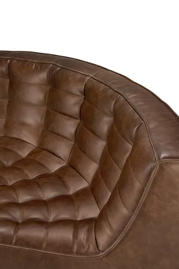 N701 corner module rounded 90° - Leather Chestnut - Ethnicraft