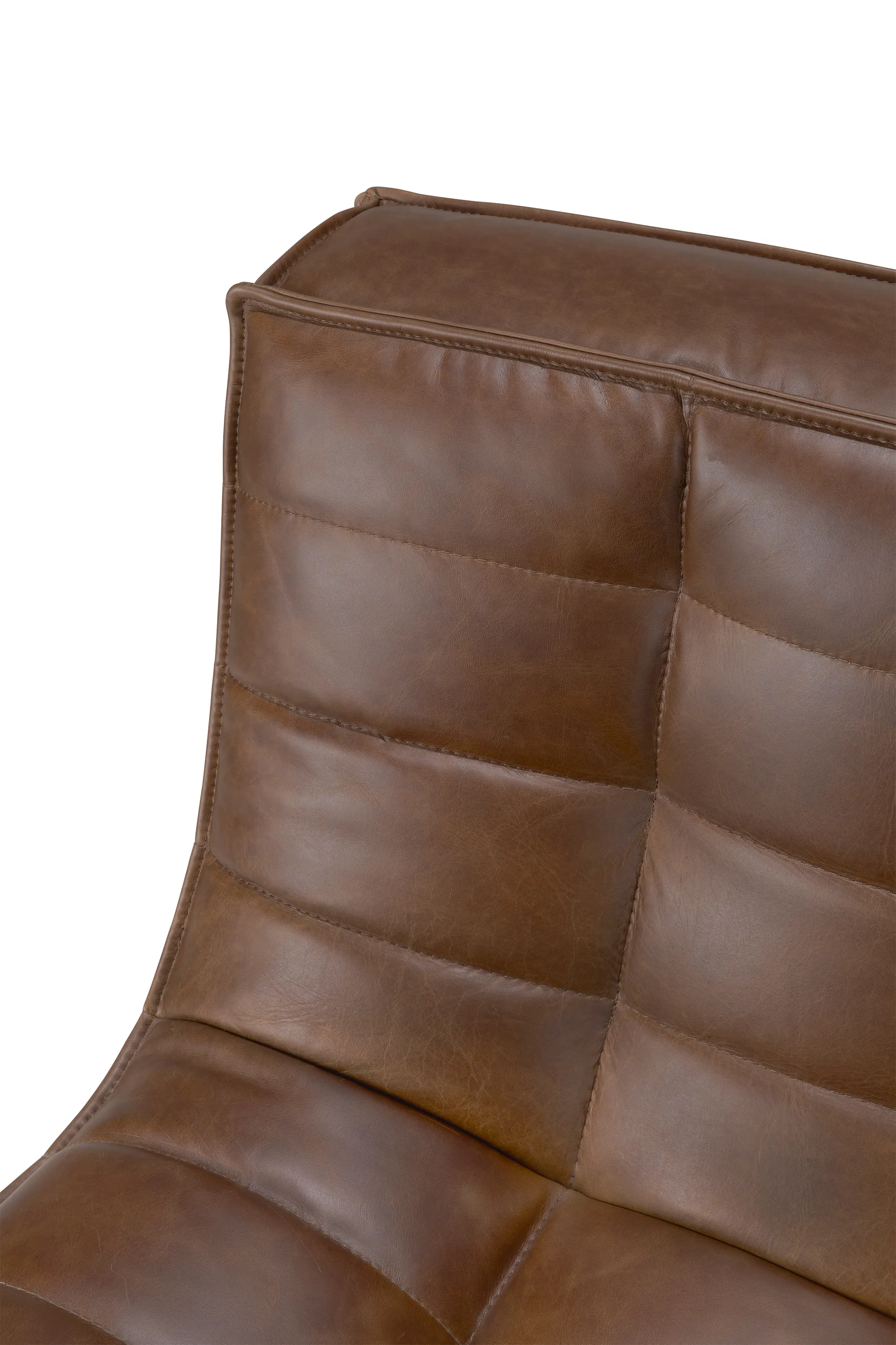 N701 sofa 3 seater sofa, Leather Chestnut Ethnicraft