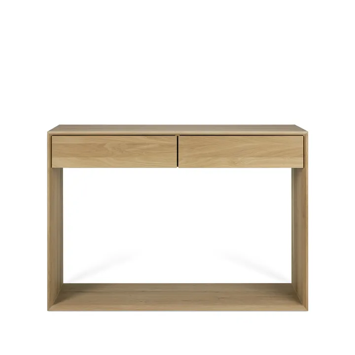 Nordic console table - Lacquered oak two drawers 120x40 cm - Ethnicraft