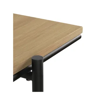Oscar desk - Solid oak - black metal frame - Ethnicraft