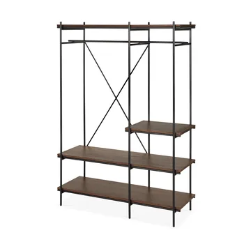 Oscar hallway furniture/floor shelf - Dark stained teak - Ethnicraft