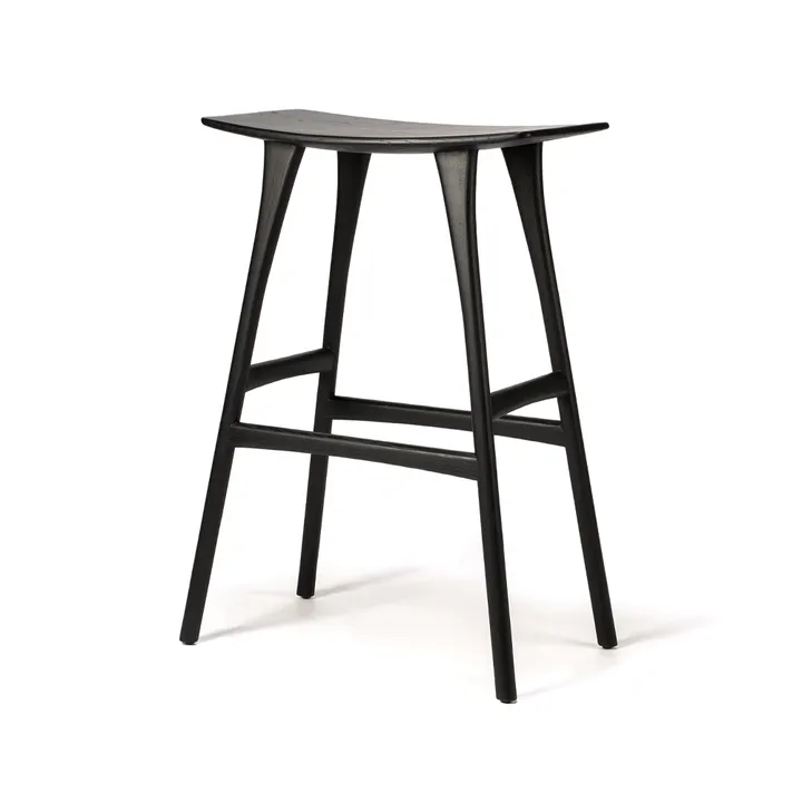 Osso bar stool 80x57 cm - Black - Ethnicraft