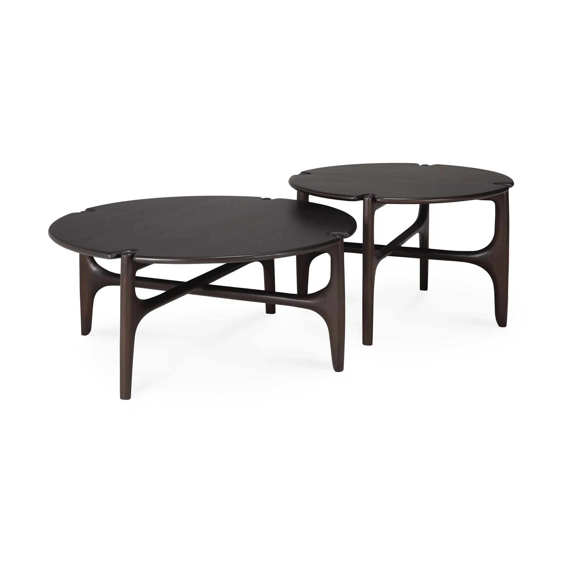PI Coffee table Ø65 cm, Lacquered mahogany Ethnicraft