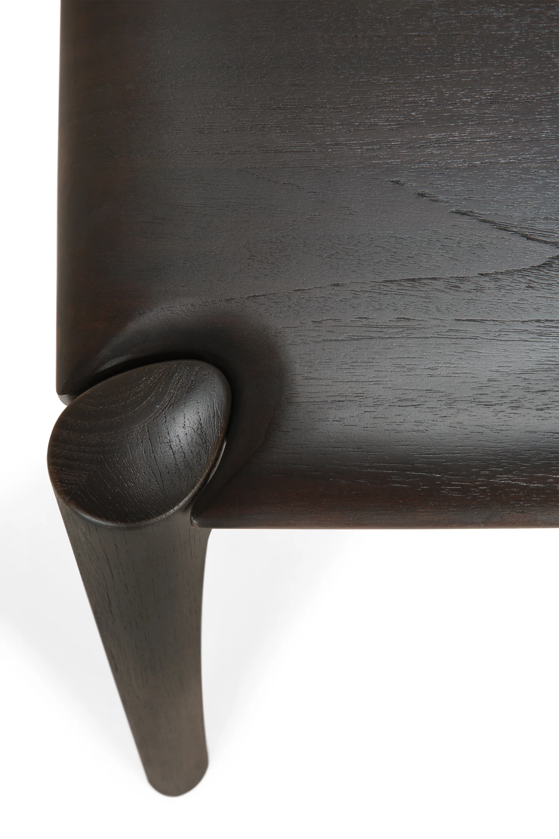 PI Dining table, Dark brown teak, 140x80 cm Ethnicraft